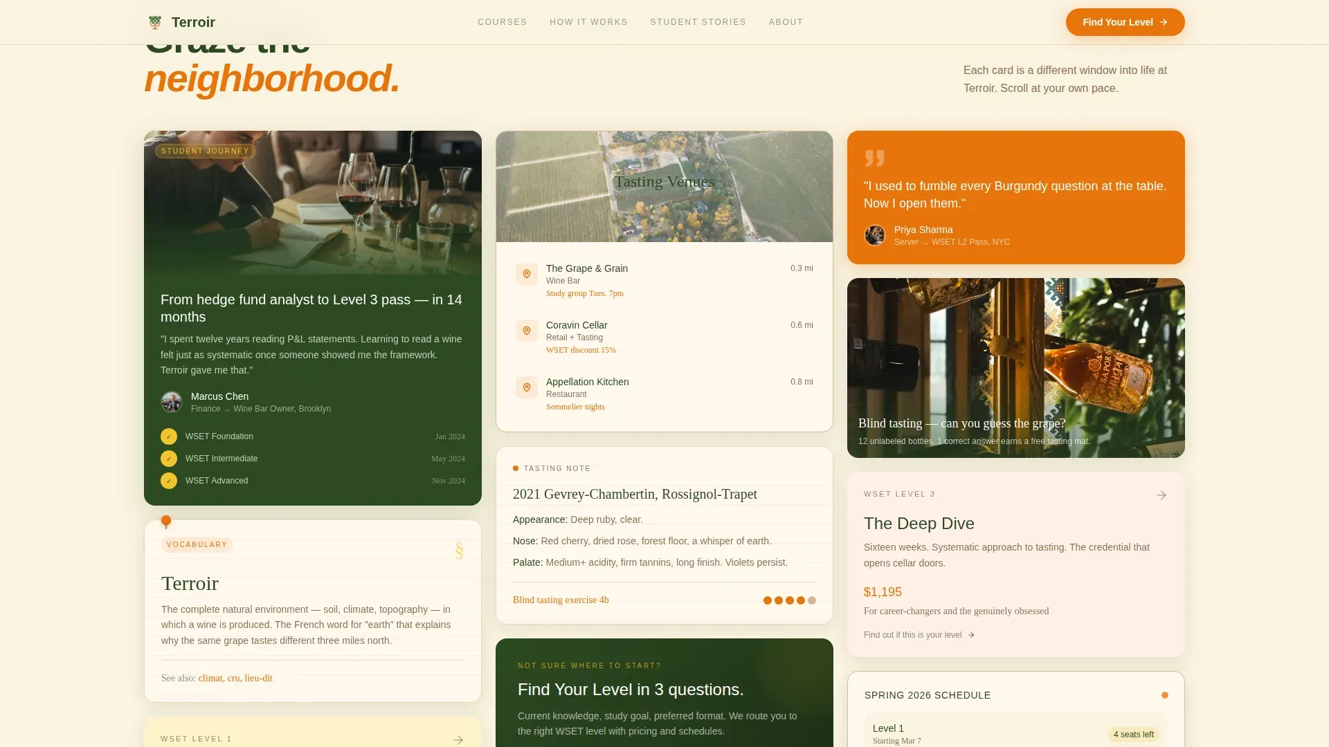 Agrarian Wine Education Landing Page Template