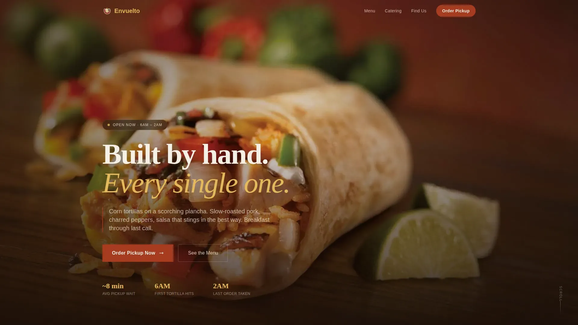 Regional & Specialty Restaurant Professional Website Template