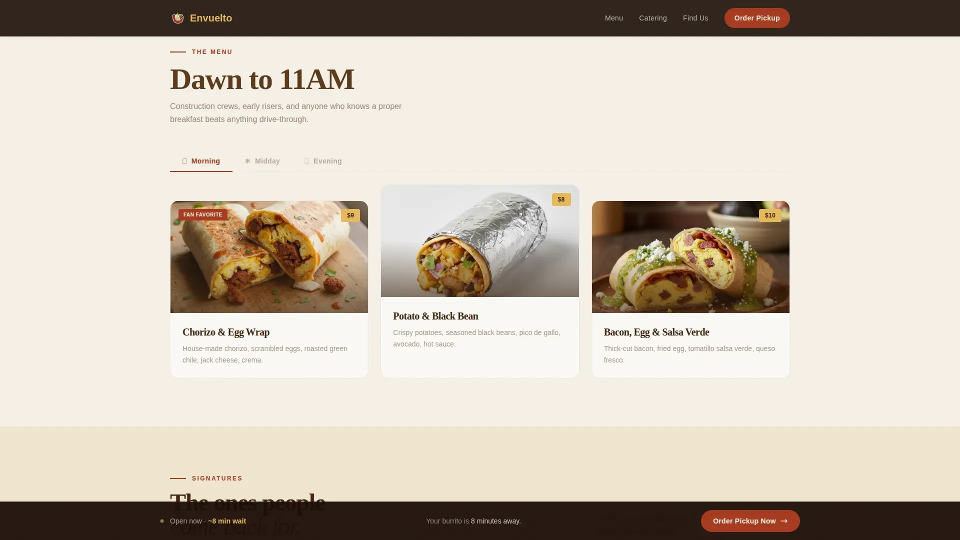 Regional & Specialty Restaurant Professional Website Template