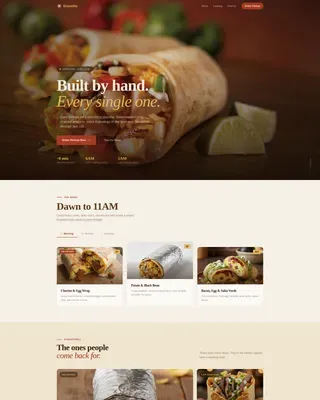 Regional & Specialty Restaurant Professional Website Template