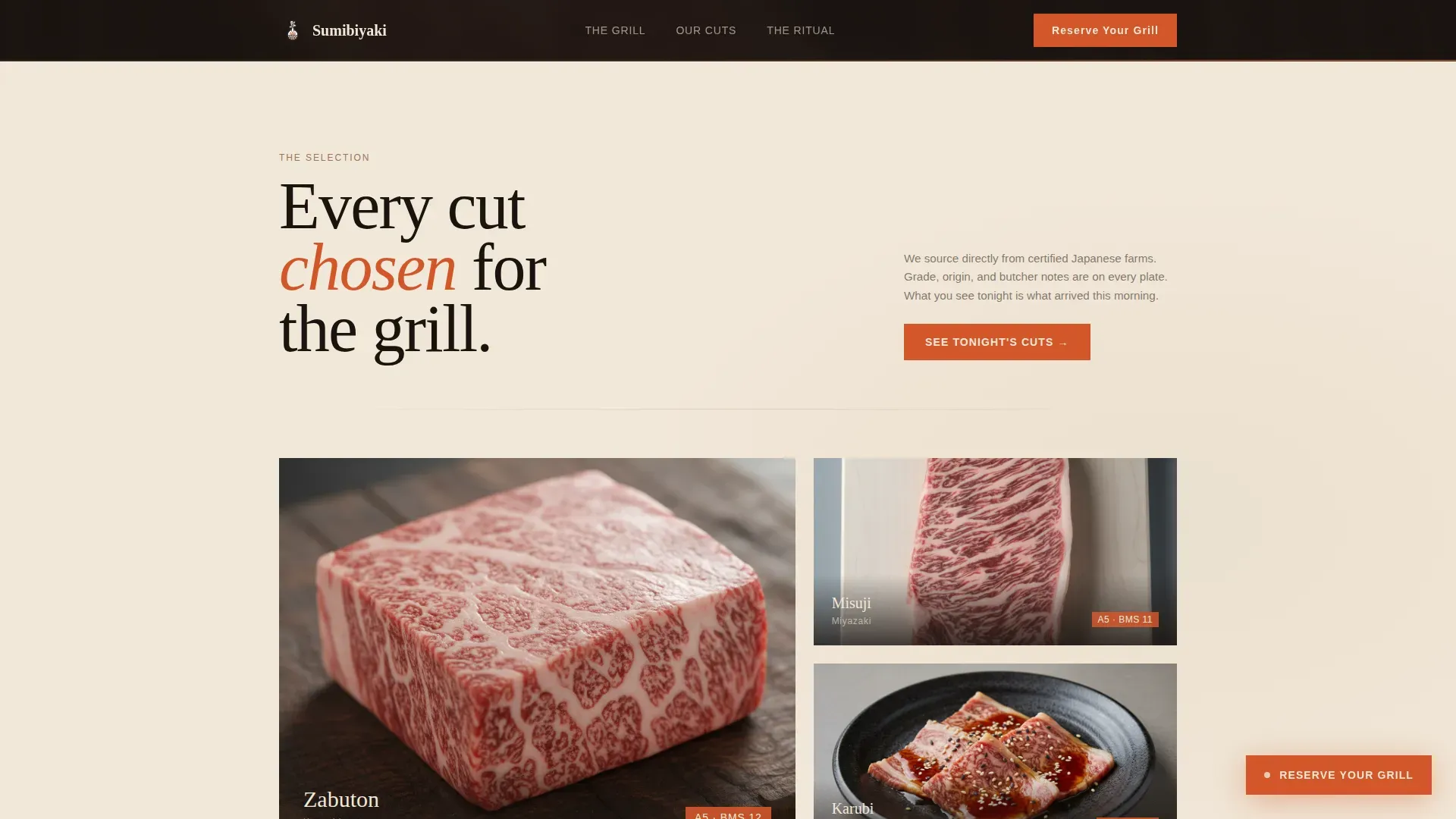 Regional & Specialty Restaurant Appointment Booking Website Template