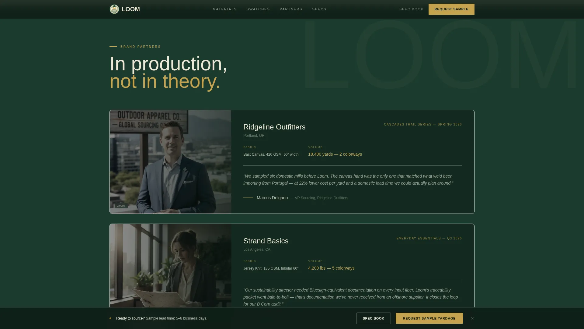 Cannabis Industry Services Portfolio & Case Study Website Template