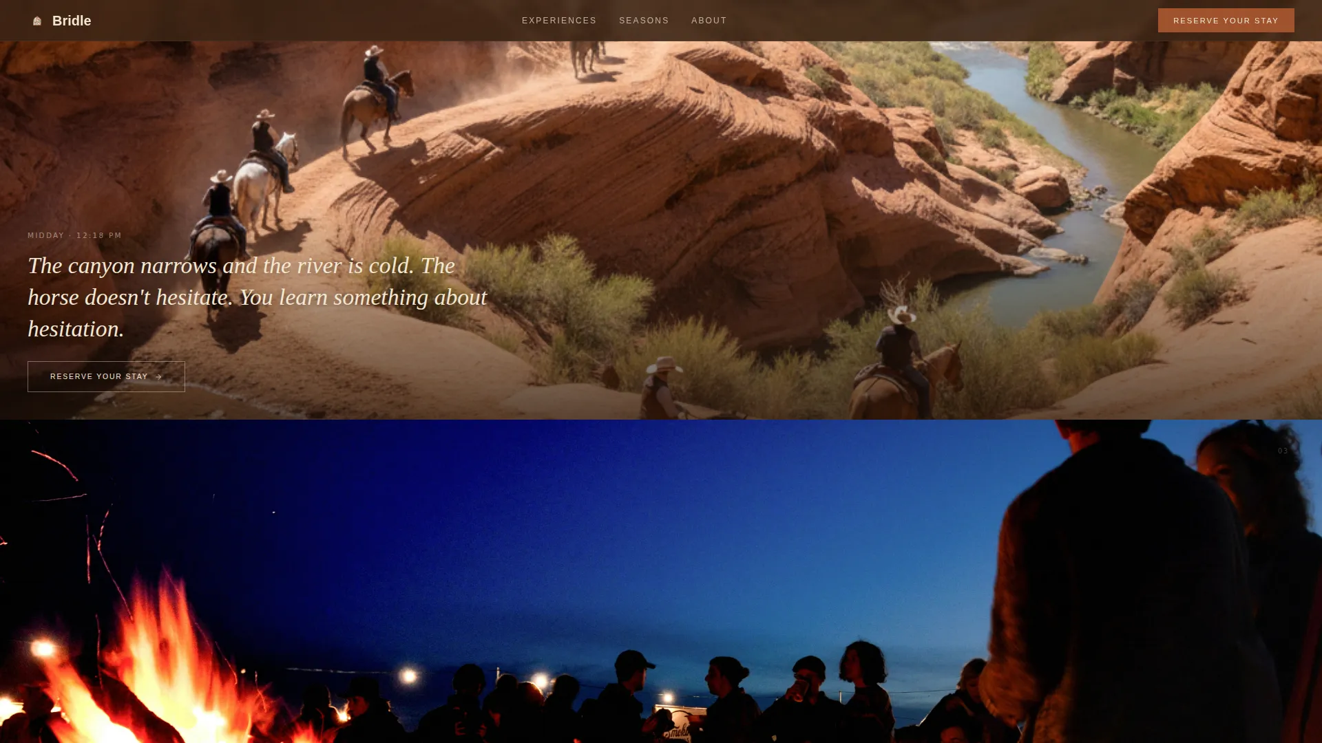 Rustic Horse Ranch Landing Page Template