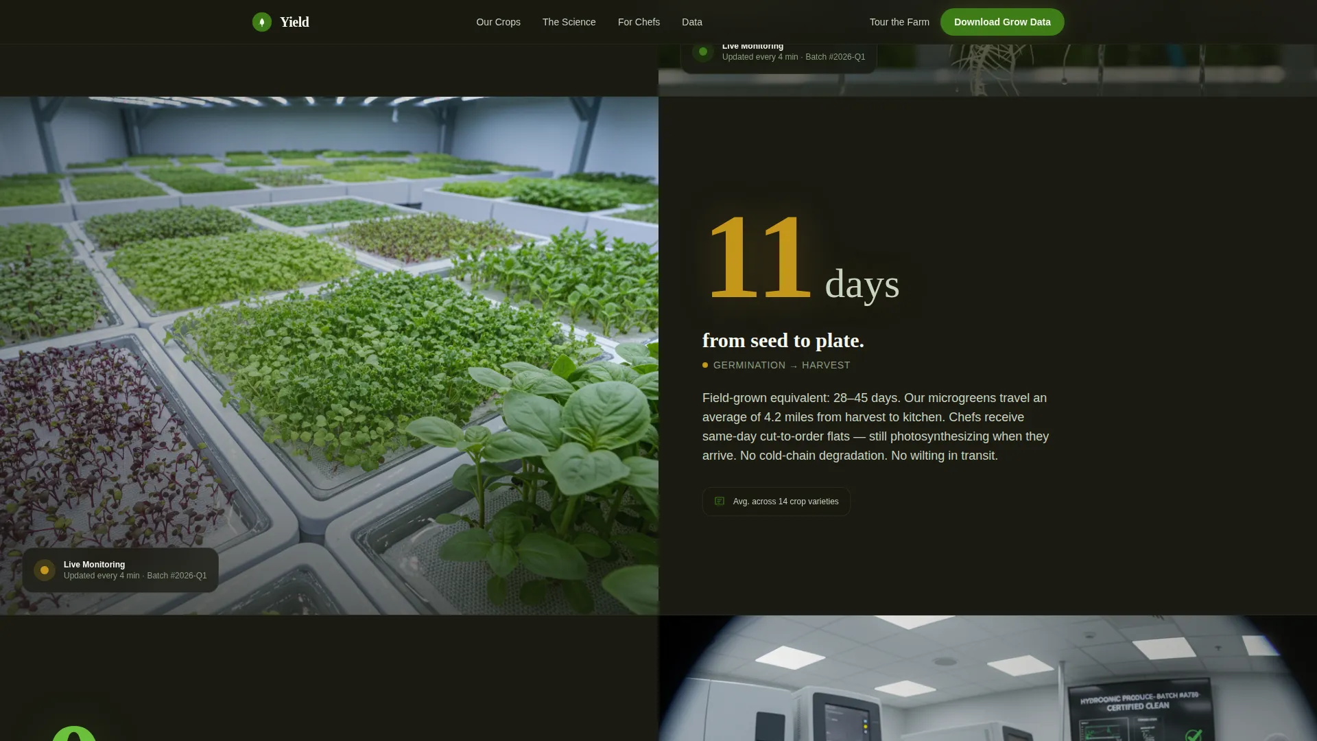Hydroponic Farm Landing Page Template