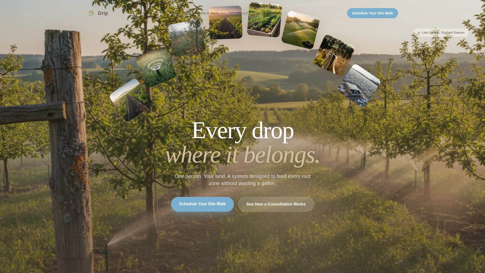 Soil & Water Conservation Booking Website Template