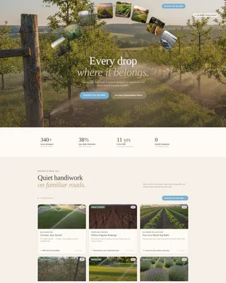 Soil & Water Conservation Booking Website Template