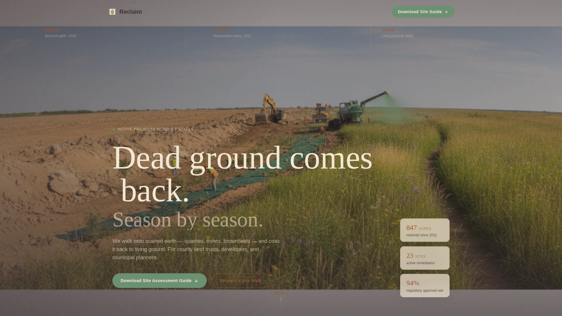 Soil & Water Conservation Professional Website Template