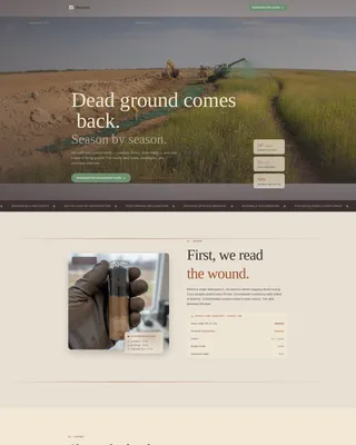 Soil & Water Conservation Professional Website Template