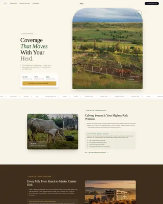 Agricultural Insurance & Finance Professional Website Template
