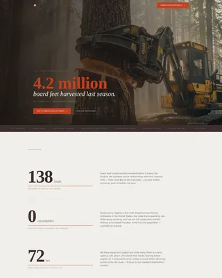 Forestry & Timber Reviews & Social Proof Website Template