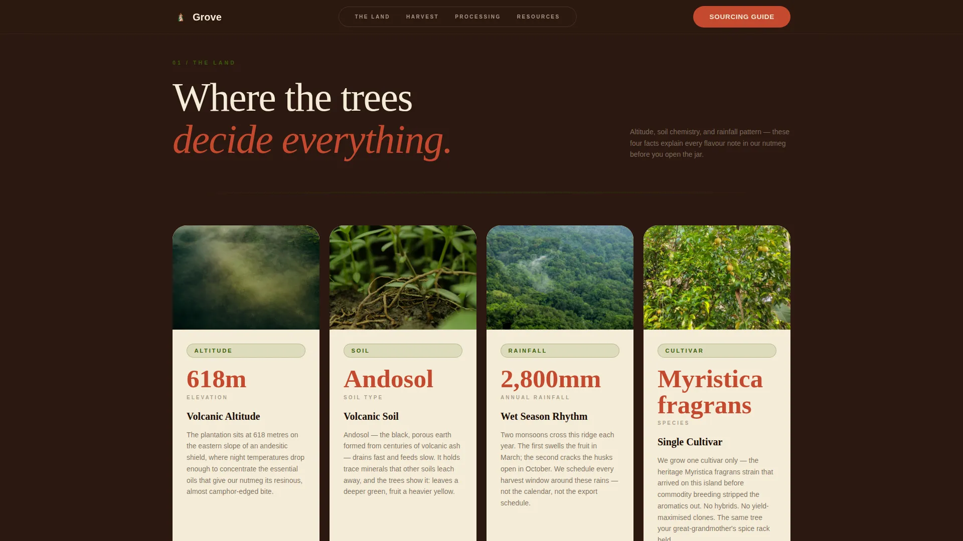 Spice & Herb Farm Professional Website Template