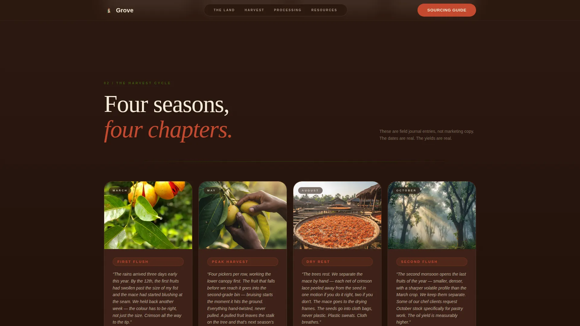 Spice & Herb Farm Professional Website Template