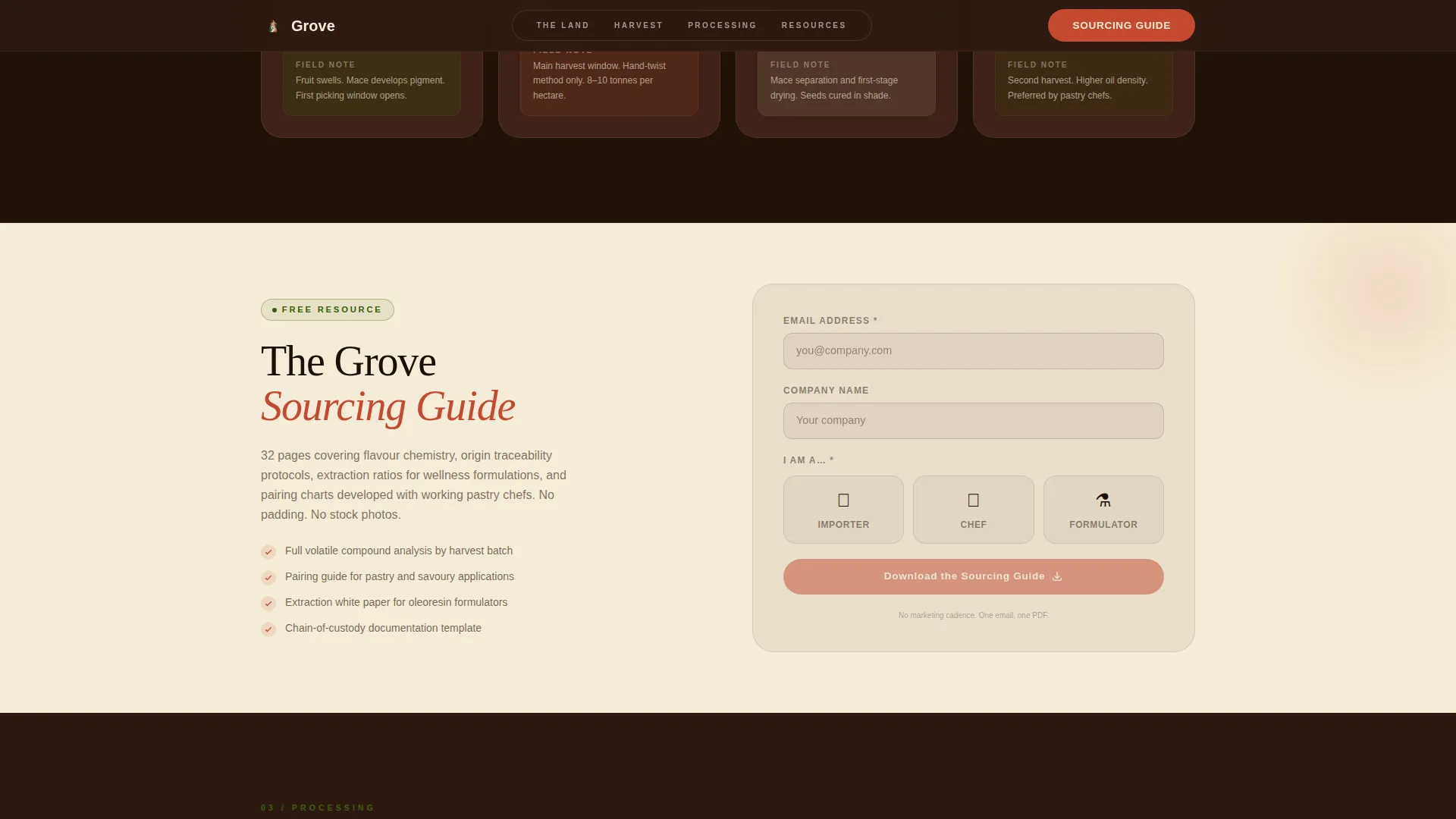 Spice & Herb Farm Professional Website Template