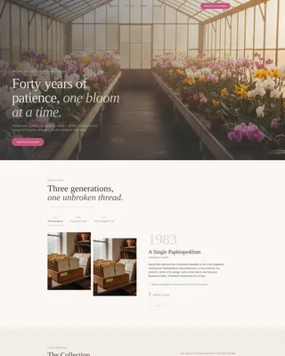 Nursery & Plant Farm Professional Website Template