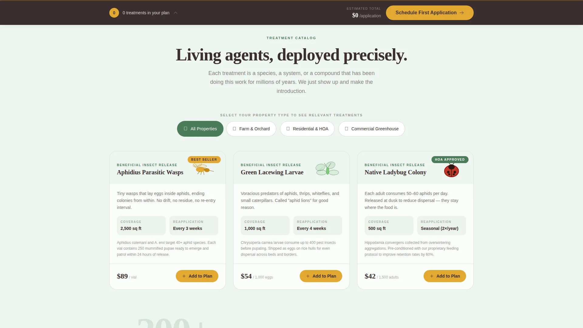 Organic Pest Management Landing Page Template