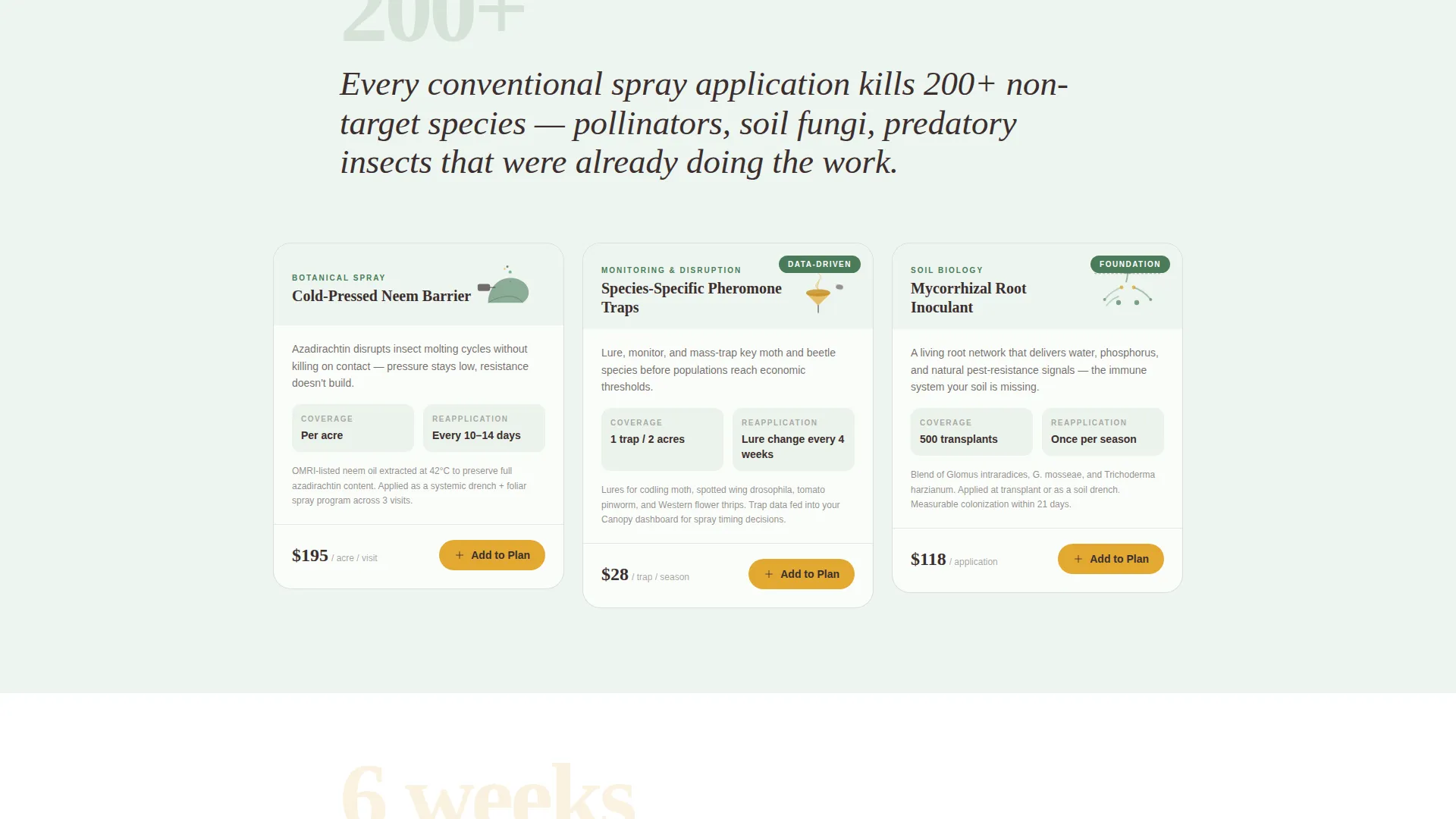 Organic Pest Management Landing Page Template