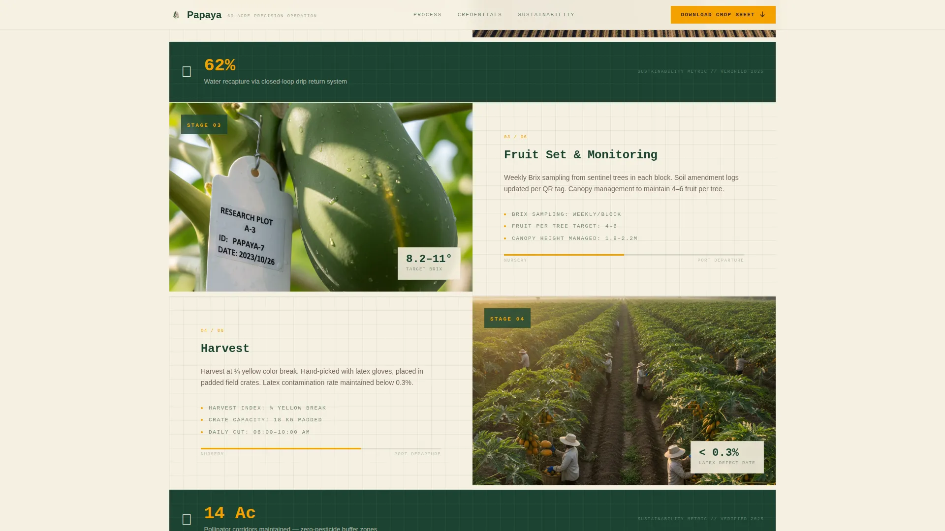 Fruit & Vegetable Farming Specialist Professional Website Template