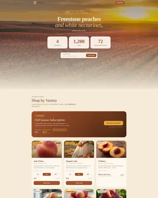 Fruit & Vegetable Farming Complete Professional Website Template