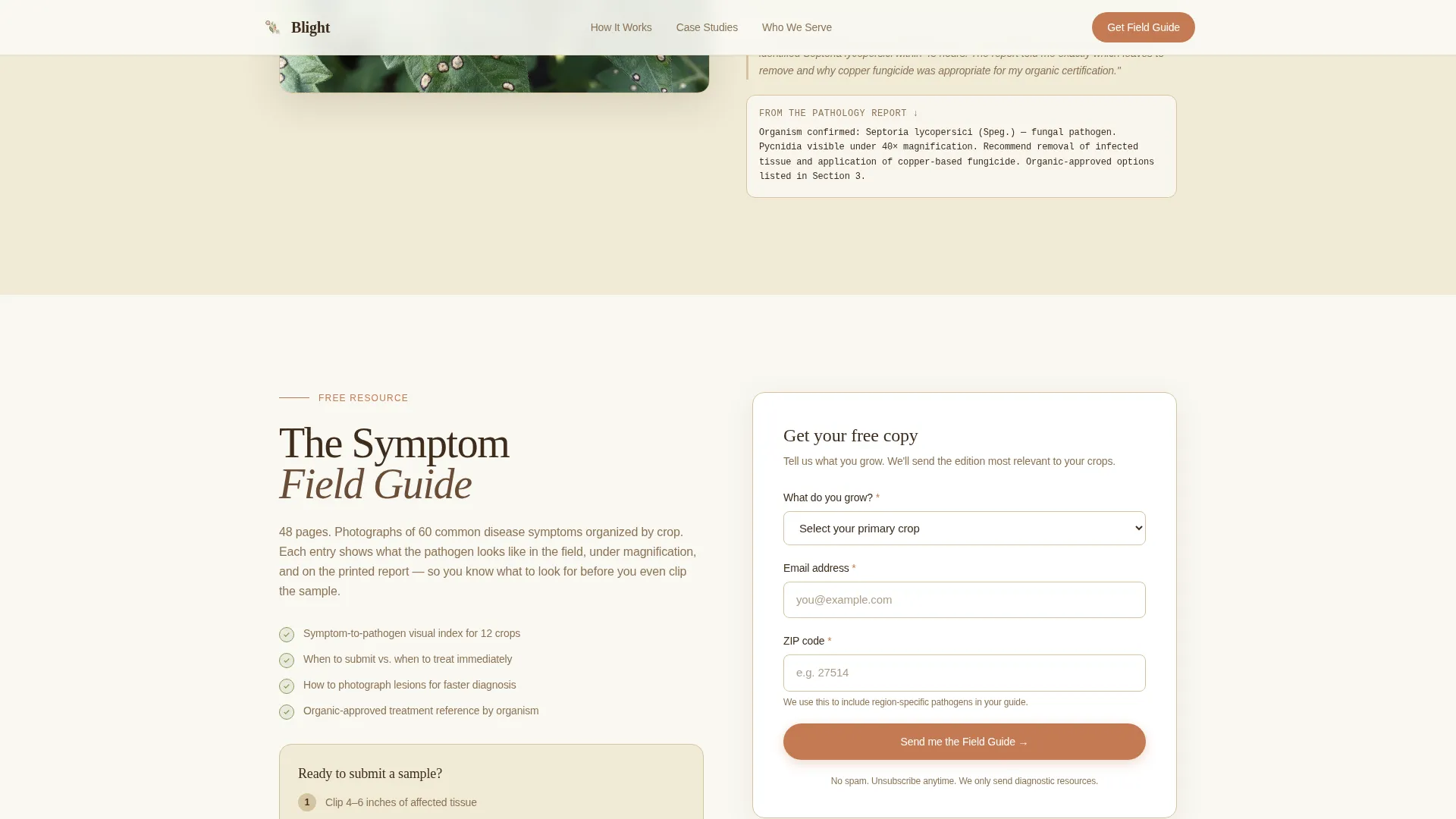 Pest & Crop Protection Portfolio Website Template
