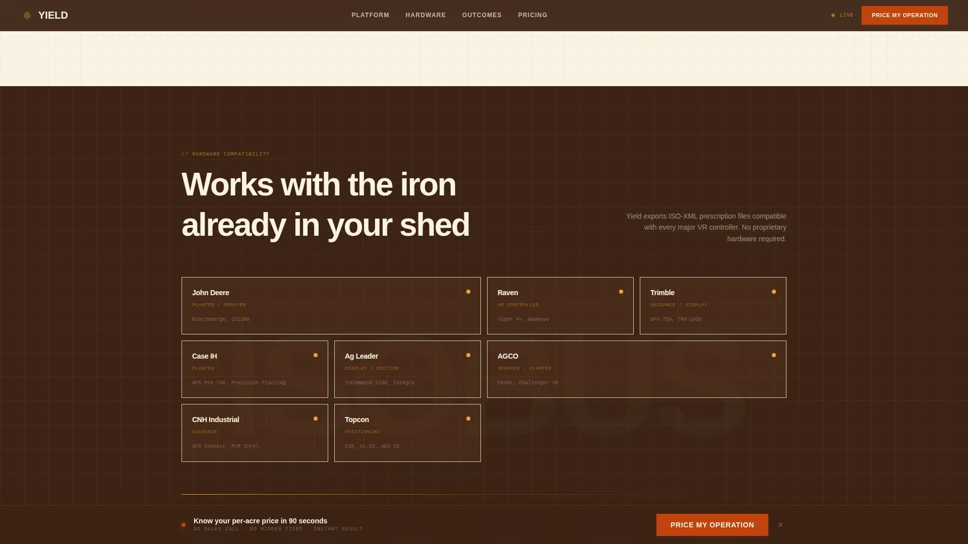 Precision Agriculture Landing Page Template