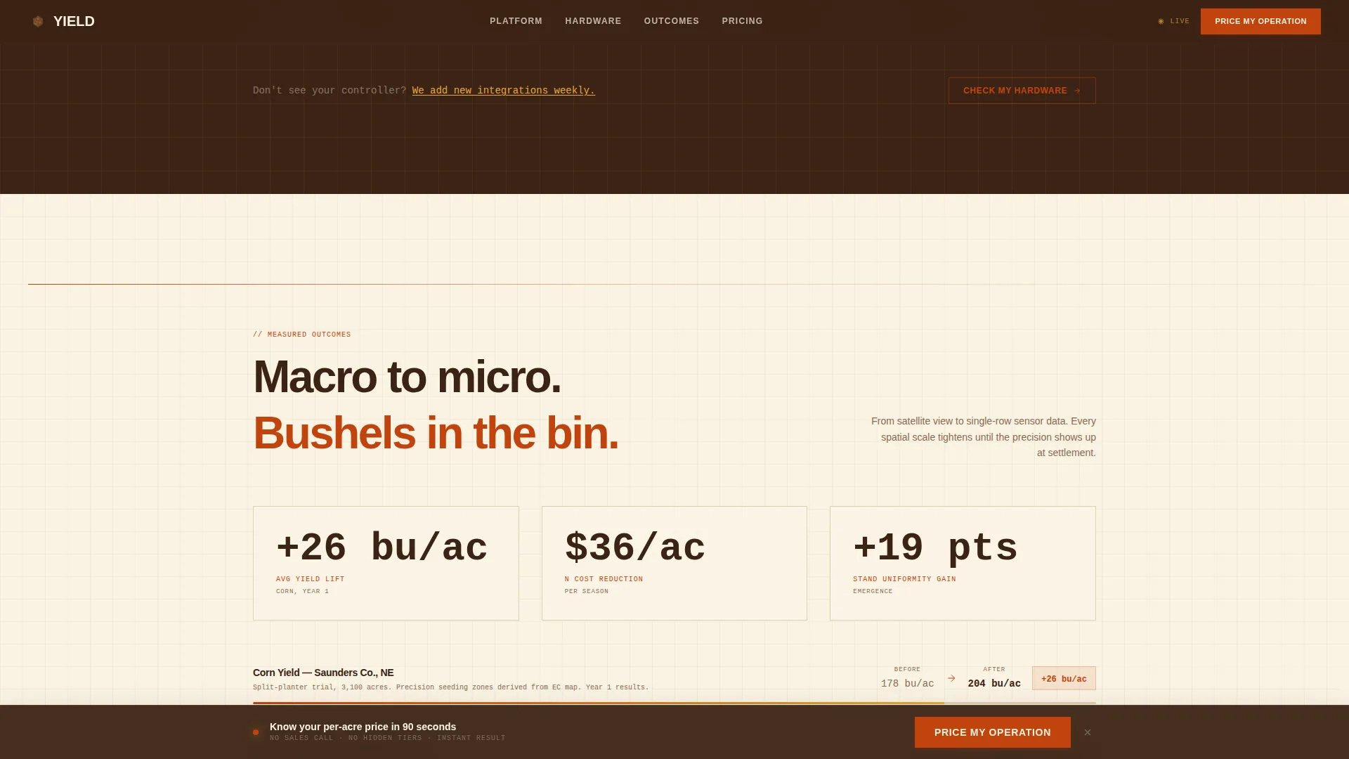 Precision Agriculture Landing Page Template