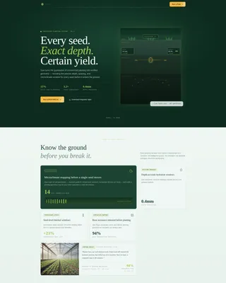 Precision Agriculture Technology Directory Website Template