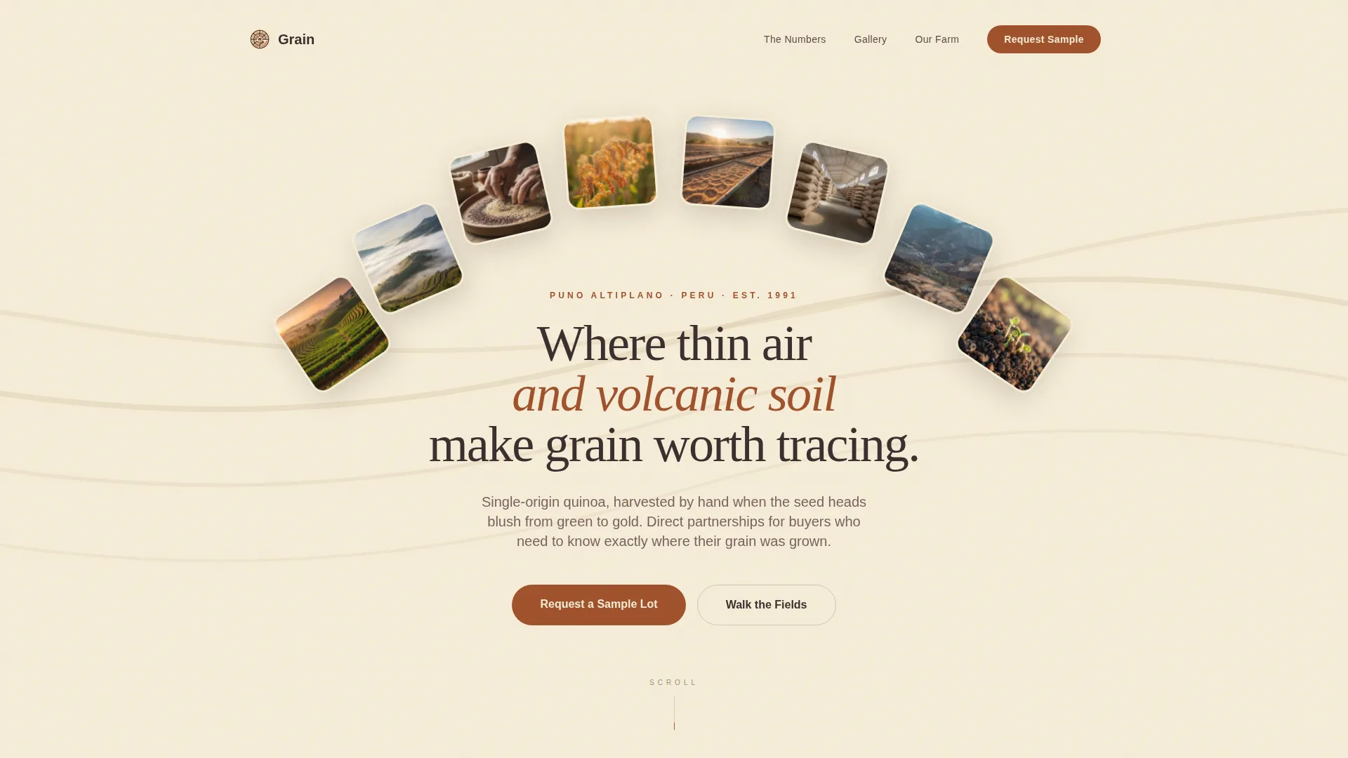 Crop & Grain Farming Professional Website Template