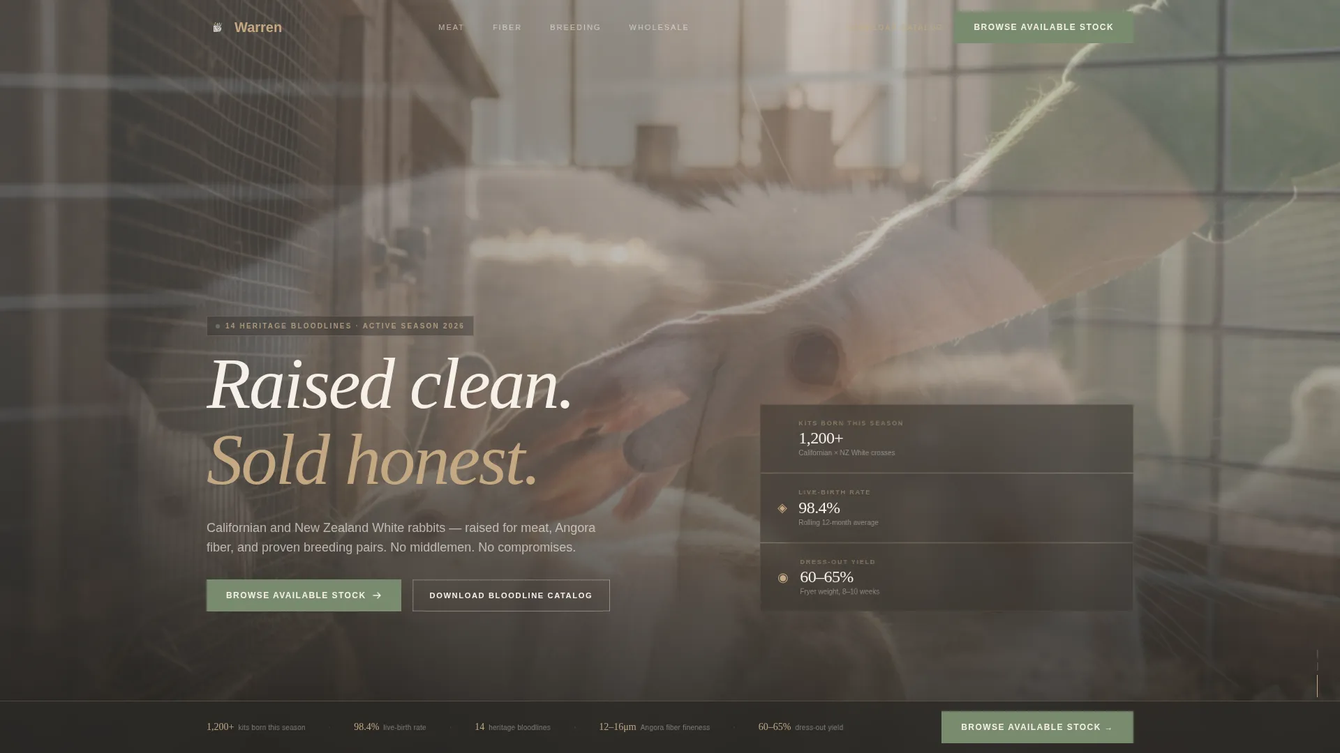 Livestock & Animal Husbandry Professional Website Template