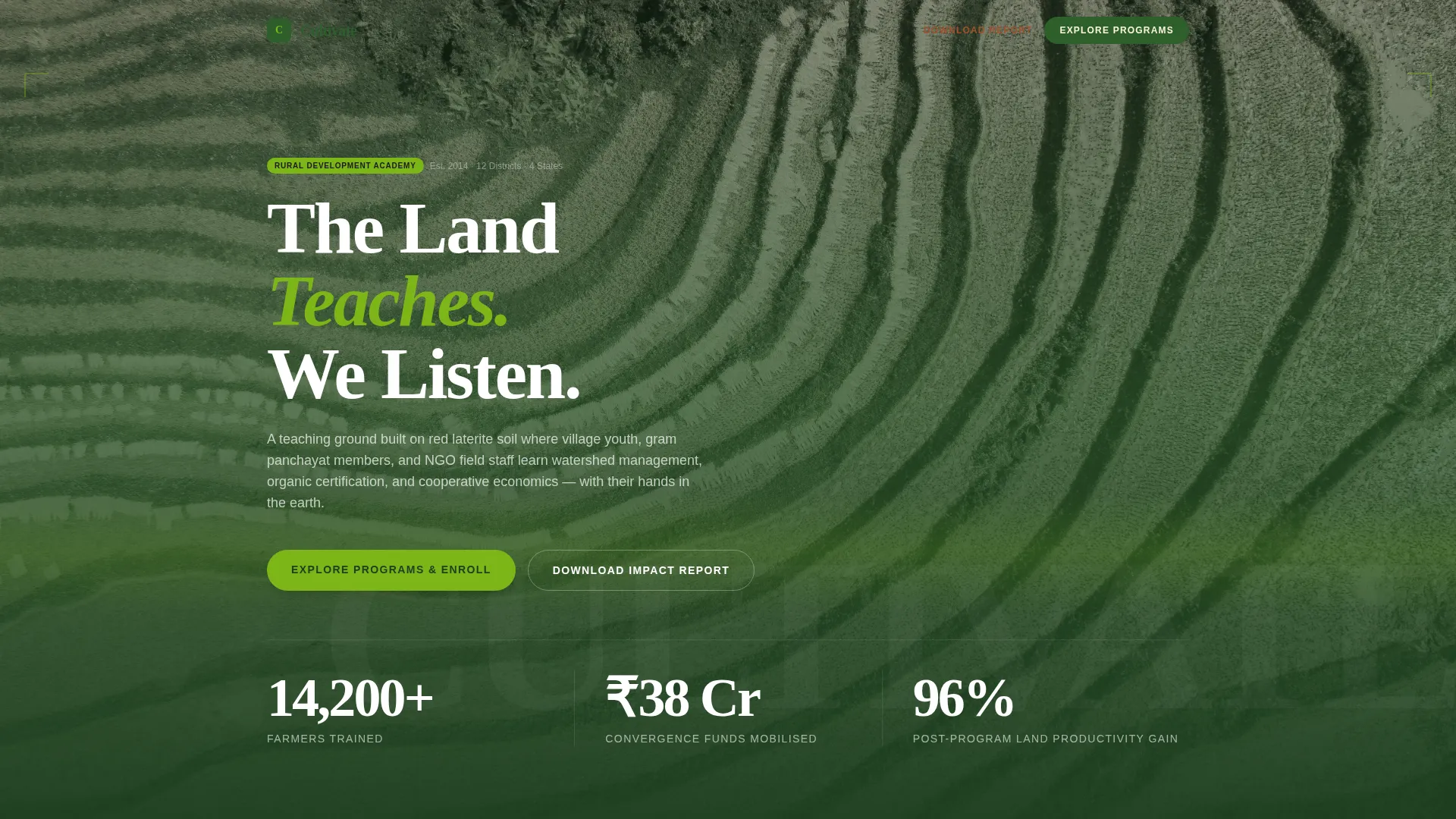 Agricultural Education & Extension Education Website Template