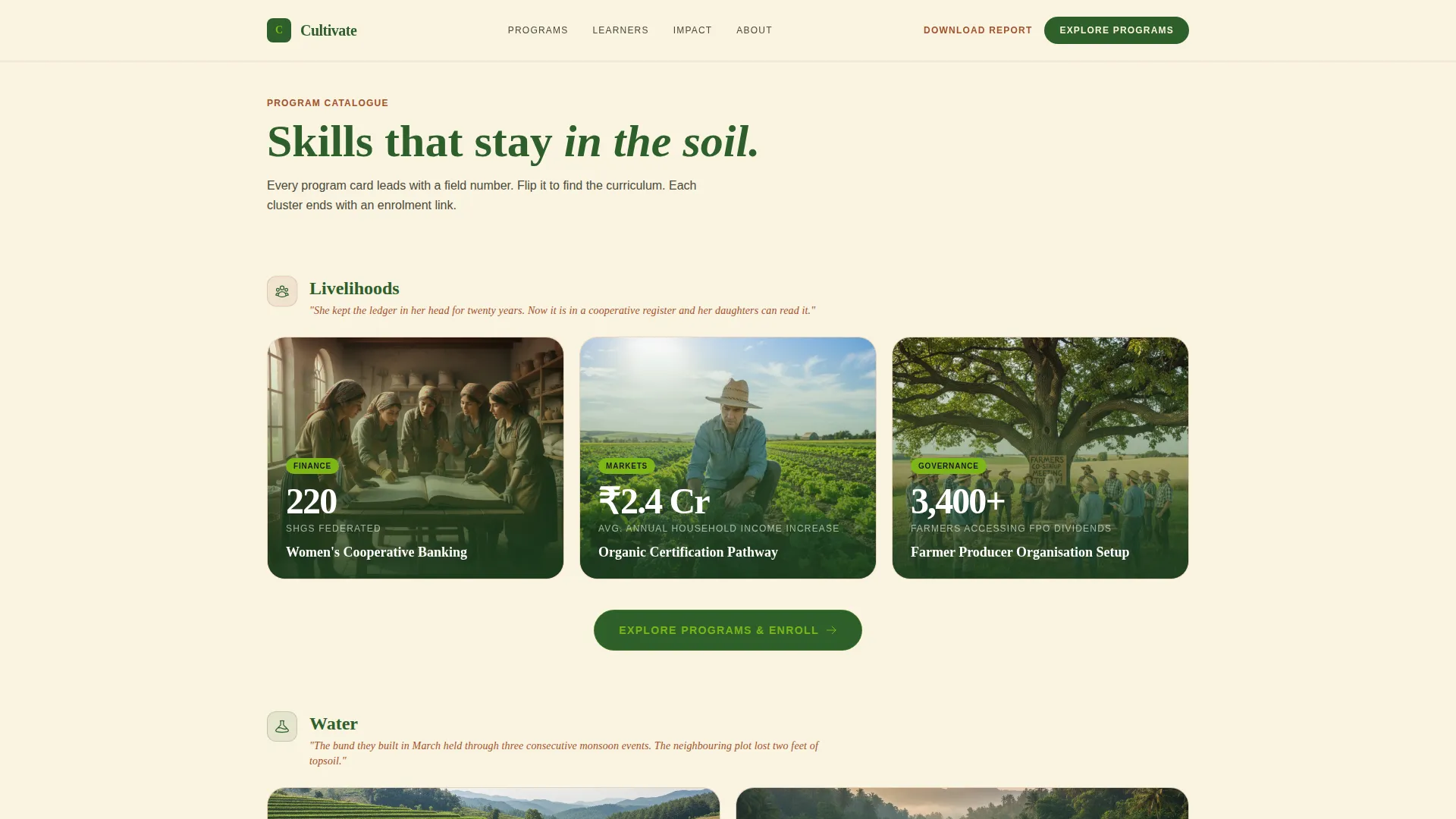 Agricultural Education & Extension Education Website Template