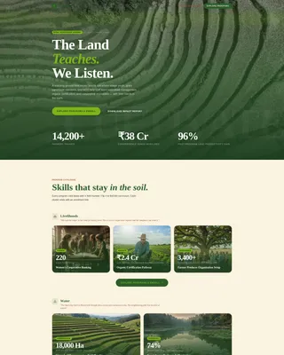 Agricultural Education & Extension Education Website Template
