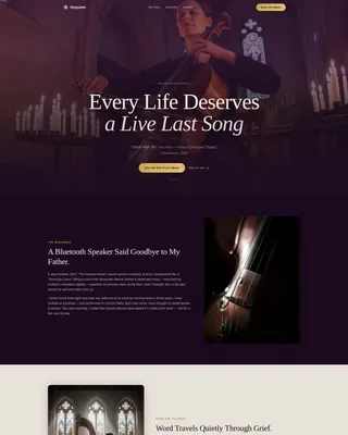Local Funeral Services Professional Website Template