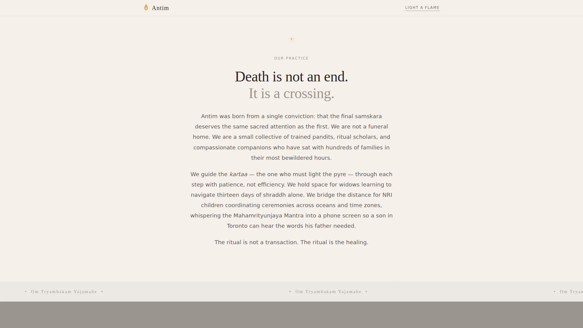 Funeral Home & Reviews Website Template
