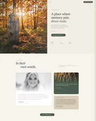 Funeral Services Reviews & Social Proof Website Template