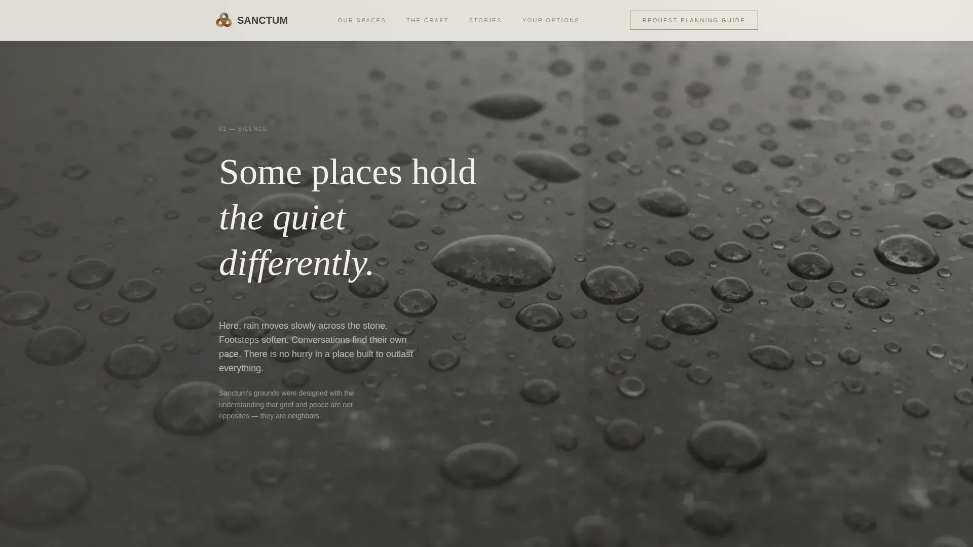 Heritage Memorial Planning Landing Page Template