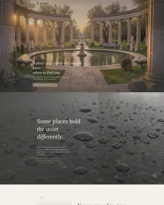 Heritage Memorial Planning Landing Page Template