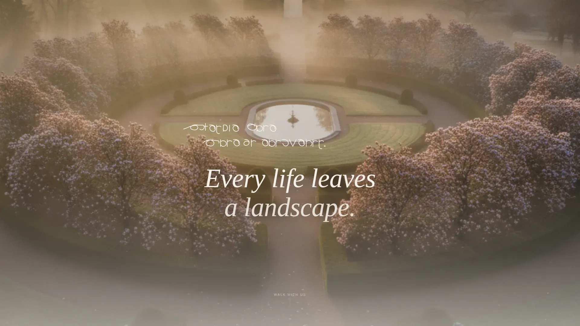 Serene Memorial Garden Landing Page Template