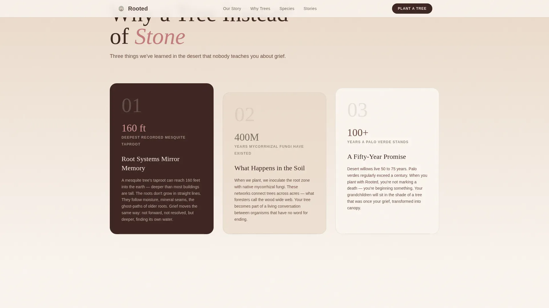 Memorial Tree Planting Landing Page Template