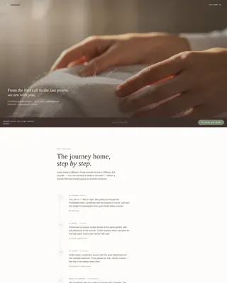 Islamic Funeral Care Landing Page Template