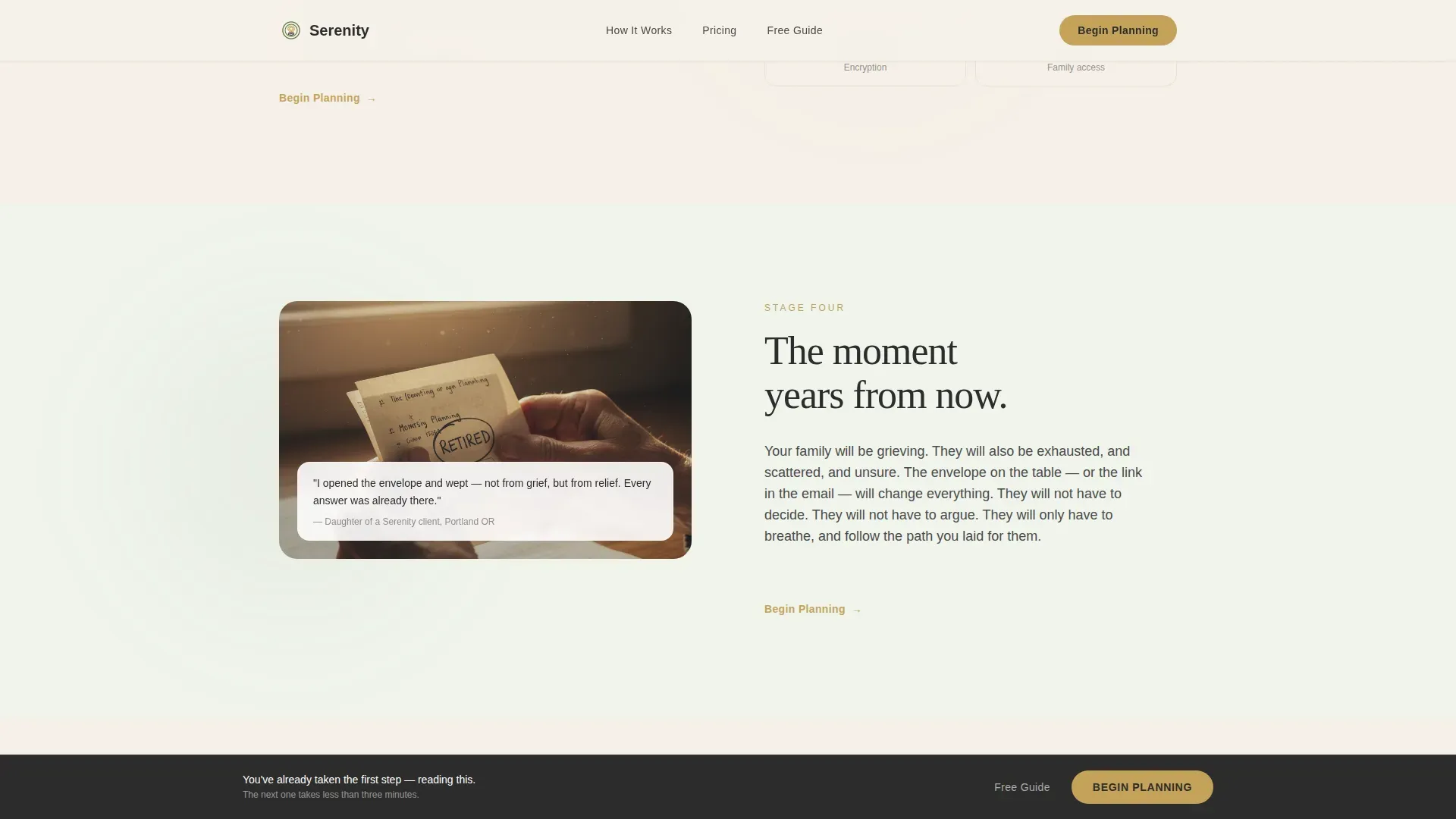 Expert Funeral Preplanning Landing Page Template