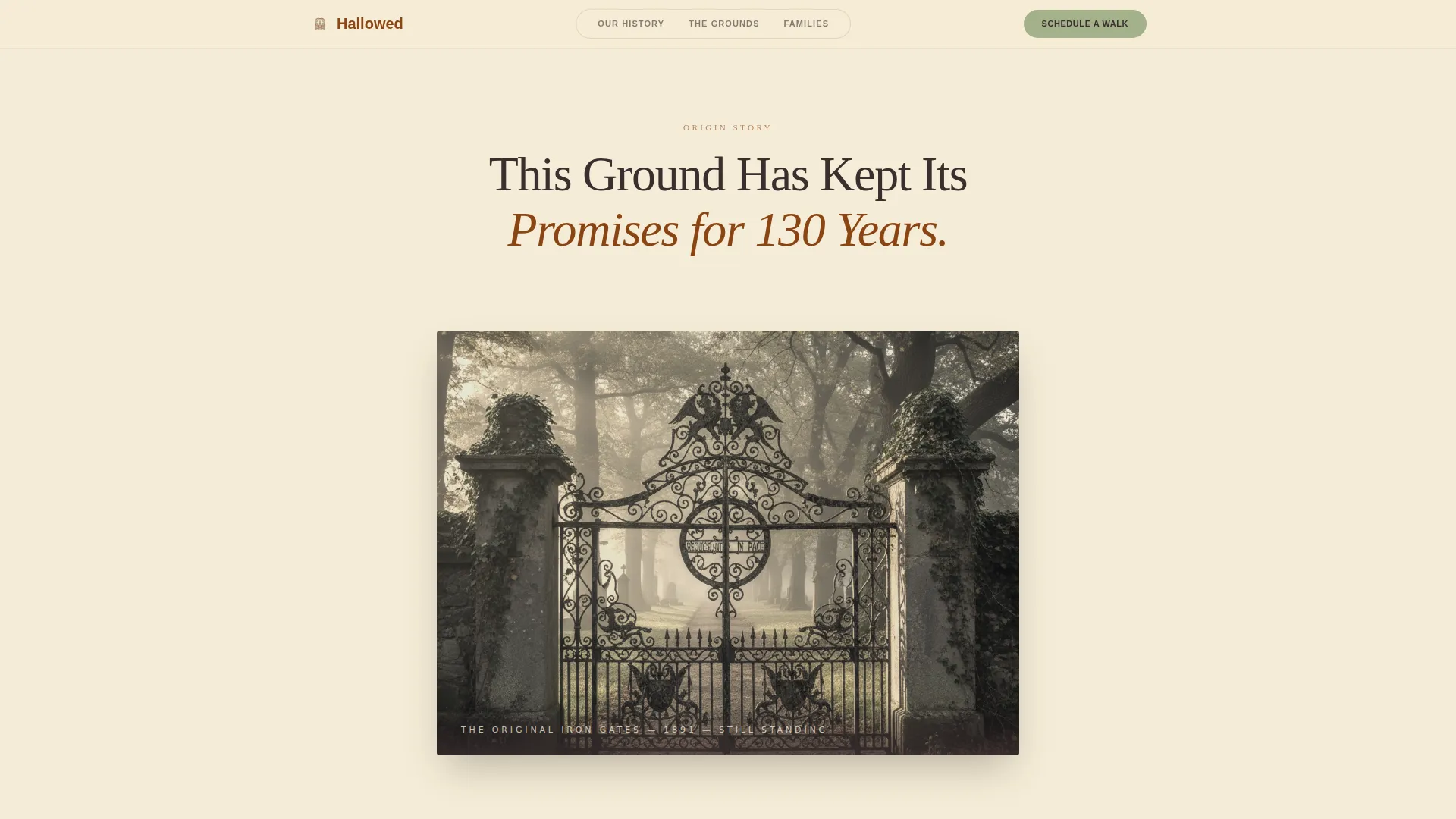 Cemetery & Burial Booking Website Template