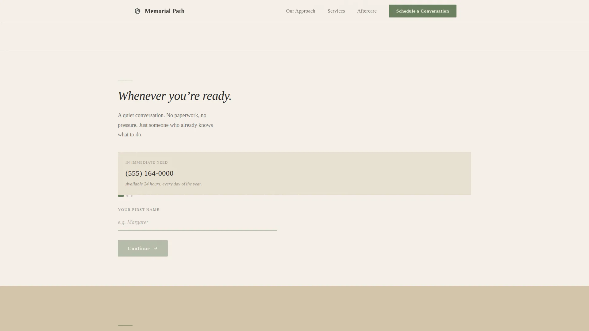 Funeral Home & Booking Website Template