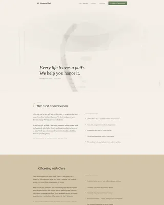 Funeral Home & Booking Website Template
