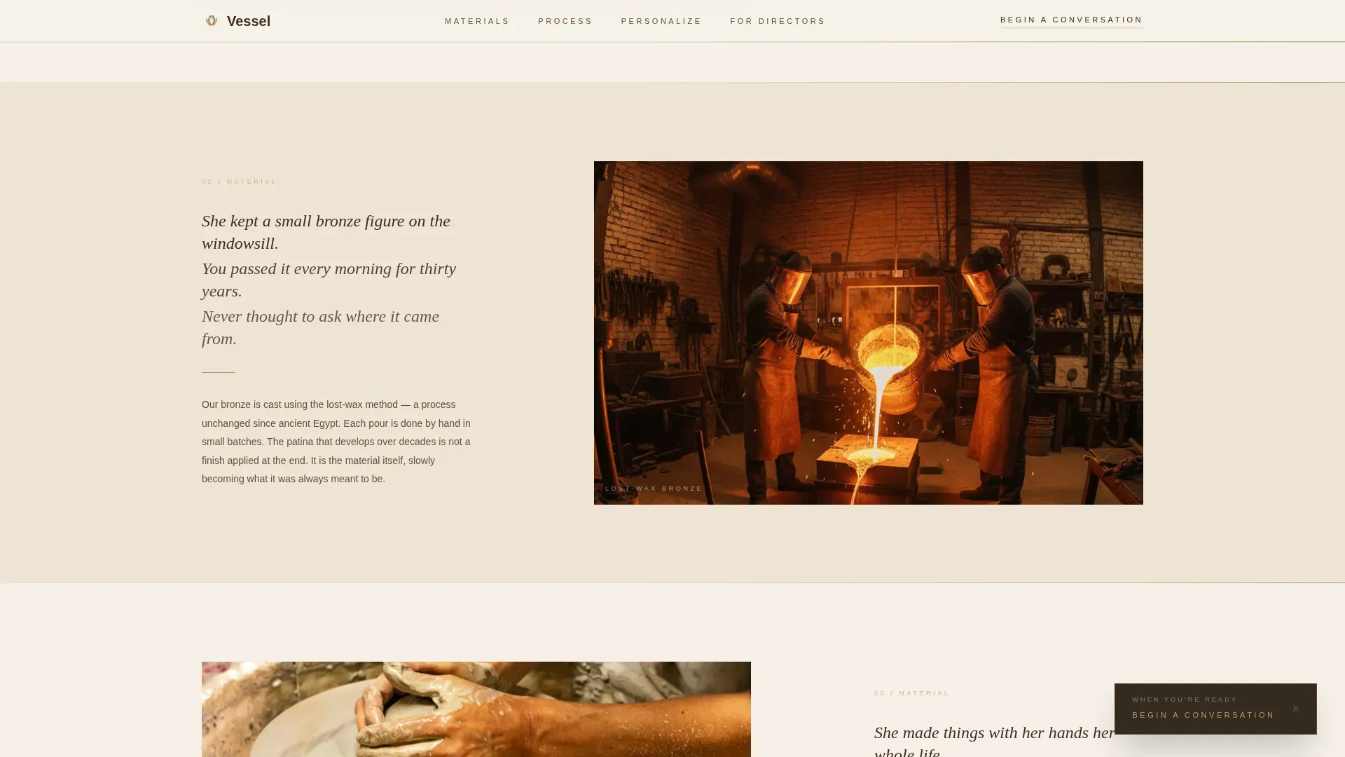 Crafted Heritage Urn Manufacturer Landing Page Template