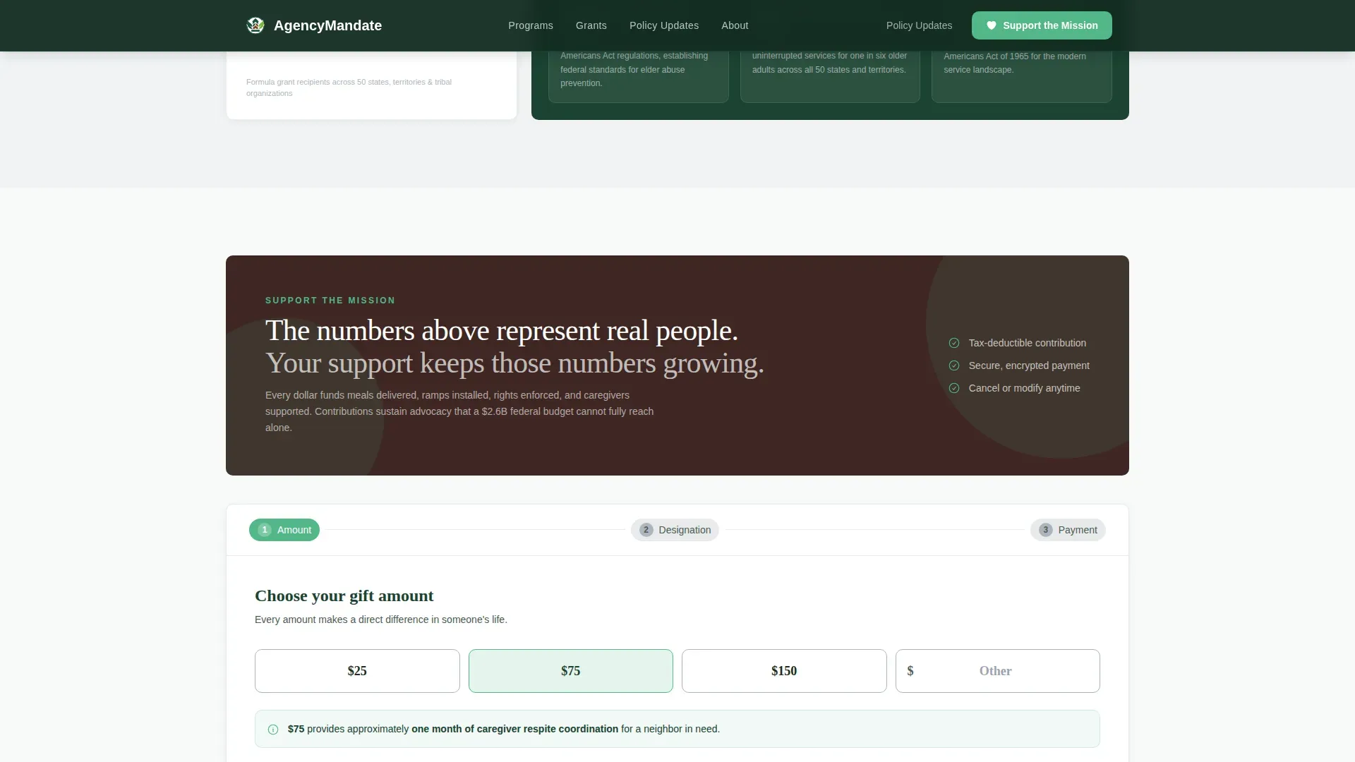 Comprehensive Senior Services Landing Page Template