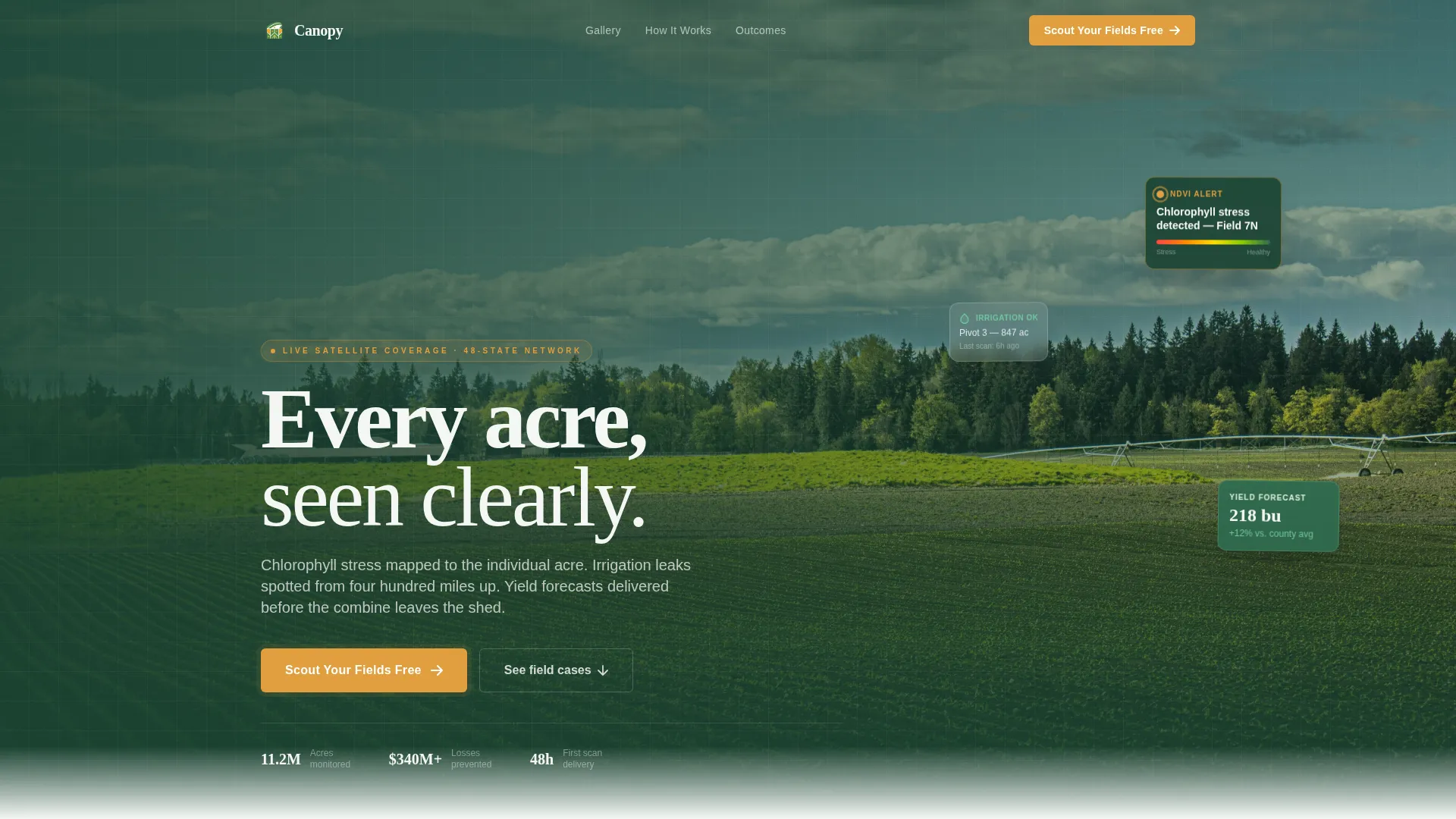 Precision Agriculture Technology Portfolio Website Template