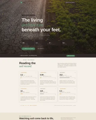 Soil & Water Conservation Professional Website Template