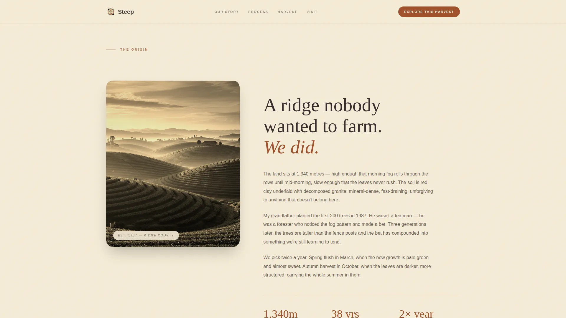 Spice & Herb Farm Blog Website Template