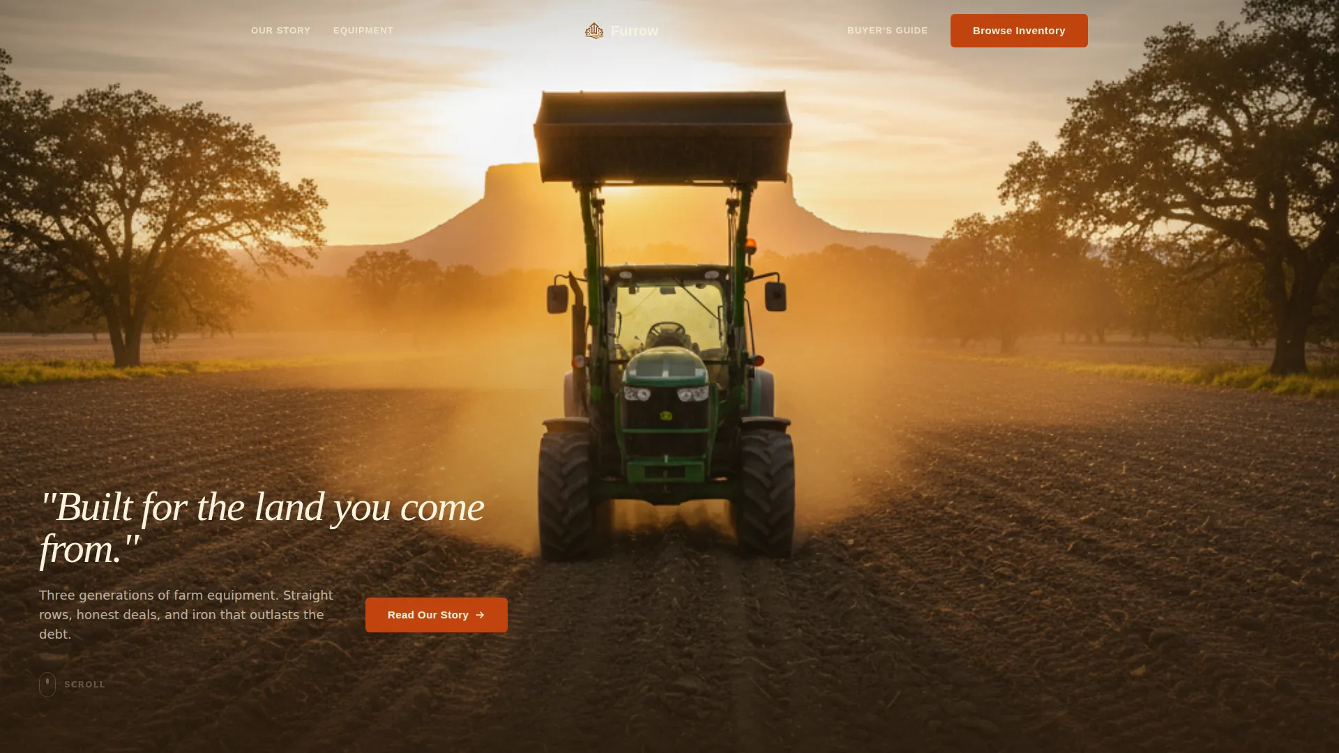 Agricultural Equipment & Supply Professional Website Template