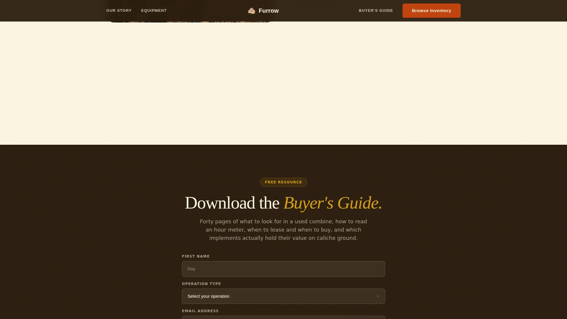 Agricultural Equipment & Supply Professional Website Template